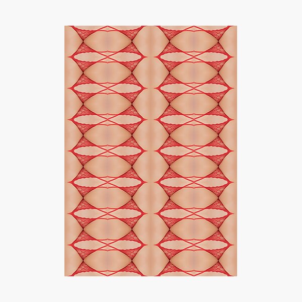 Pattern, design, tracery, weave, drawing, figure, picture, illustration Photographic Print