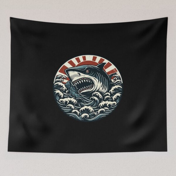 Item preview, Sinister monster shark attacking designed and sold by AnnArtshock.