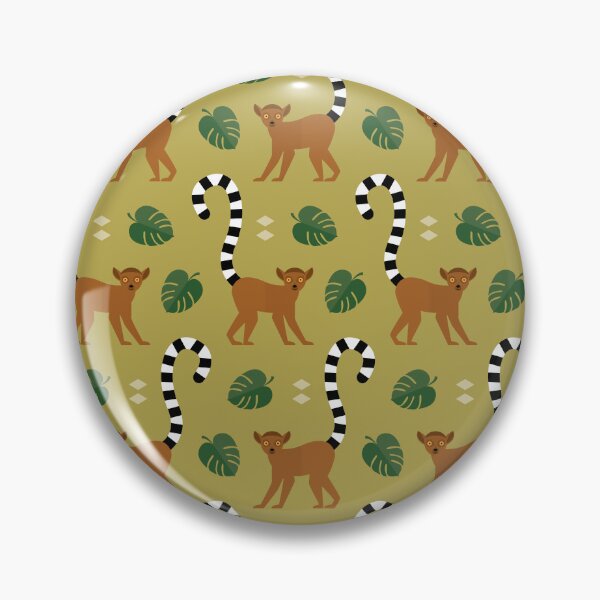 Item preview, Ringtailed lemurs on green designed and sold by reneesillus.