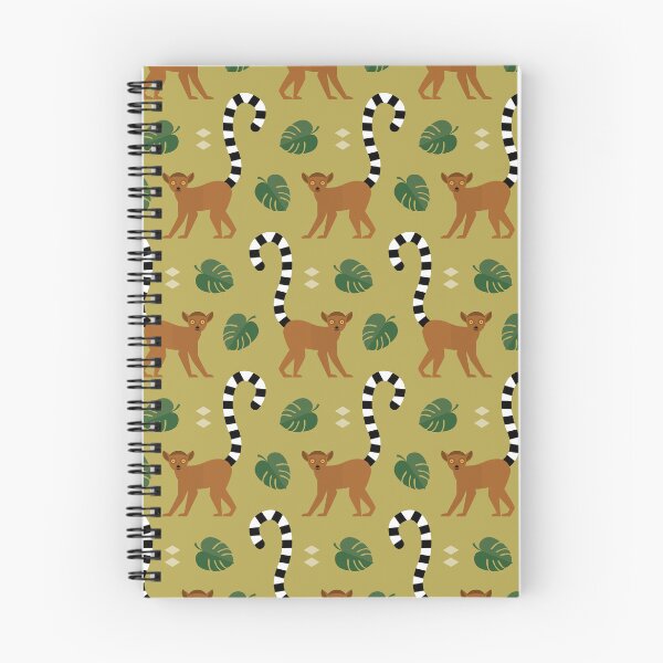 Item preview, Ringtailed lemurs on green designed and sold by reneesillus.