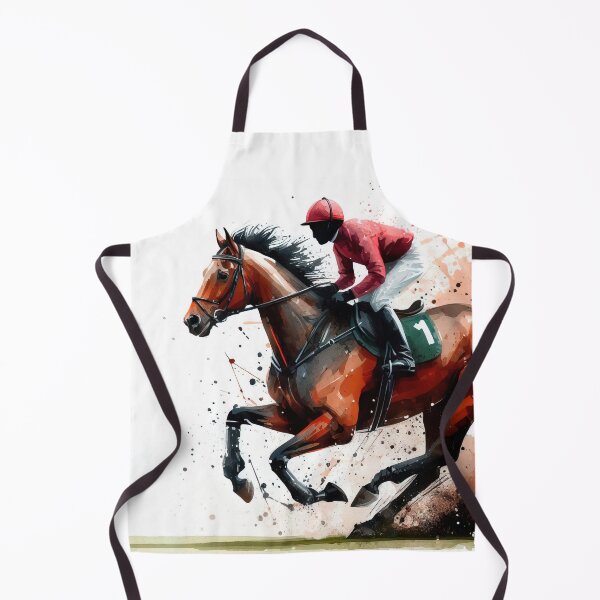 Item preview, Horse race in watercolor designed and sold by paulrommer.