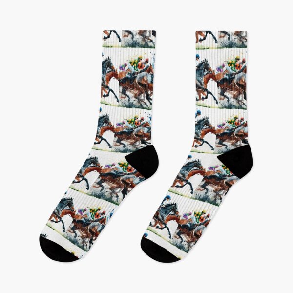 Item preview,   Horse race in watercolor designed and sold by paulrommer.