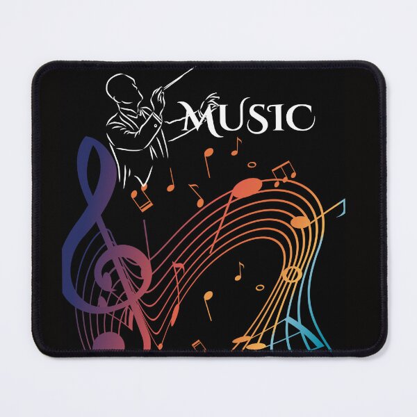 Item preview, Colorful Music Poster On A Black Background designed and sold by BrightrDayMusicArt.