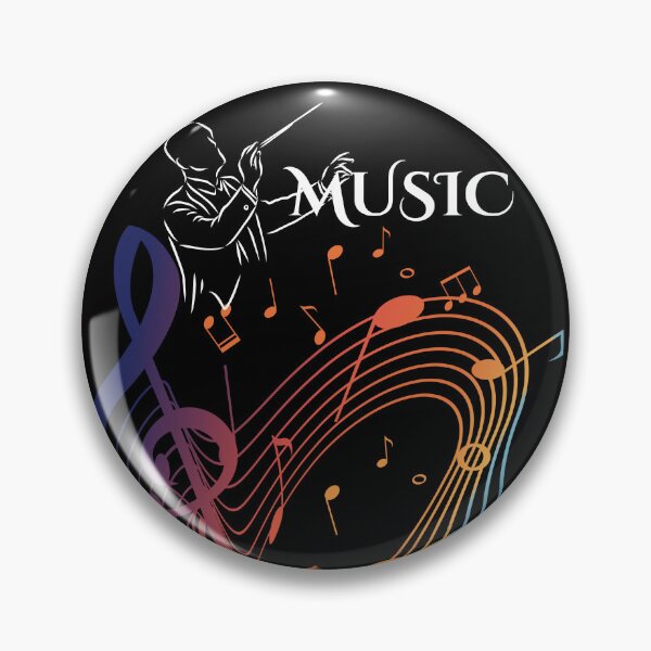 Item preview, Colorful Music Poster On A Black Background designed and sold by BrightrDayMusicArt.