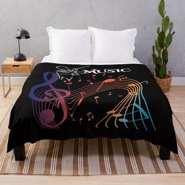 Item preview, Colorful Music Poster On A Black Background designed and sold by BrightrDayMusicArt.