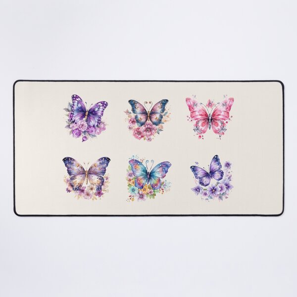 Item preview, Butterfly bundle - 6 pieces set of purple pink butterflies designed and sold by EmeraldeaArt.