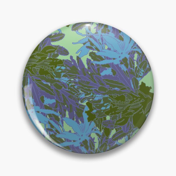 Item preview, Blue-Green Banksia Leaves - Refreshing Blue Mountains Bushwalk Art, Winter Inspired designed and sold by Jay Dee Dearness.