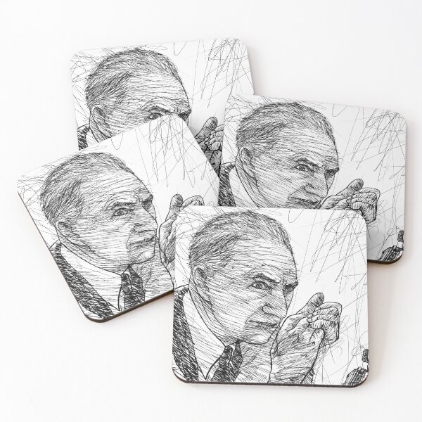 Item preview, WILLIAM CARLOS WILLIAMS ink portrait .1 designed and sold by lautir.