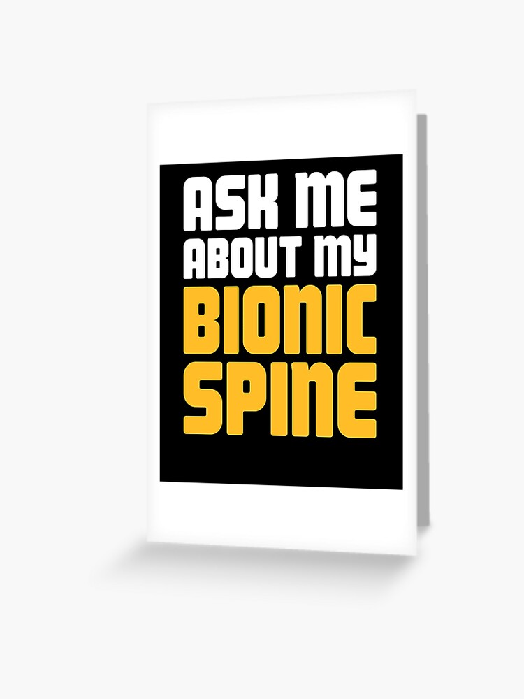 Spinal Surgery Bionic Spine Funny Get Well Back Inspired Premium T-Shirt Spinal Surgery Bionic Spine Funny Get Well Back Inspired Premium T-Shirt
