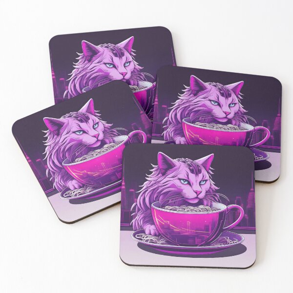 Item preview, cup noodles and cats designed and sold by Knautschibert.