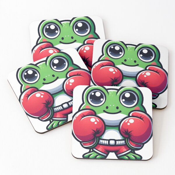 Item preview, Leap into Style: Boxing Frog Tattoos with Gloves designed and sold by Martial-Art-23.
