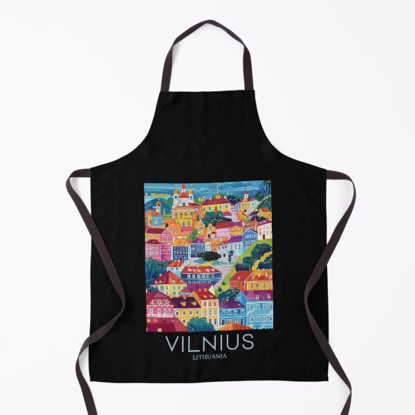 Item preview, A Pop Art Travel Print of Vilnius - Lithuania designed and sold by StudioRedKoala.