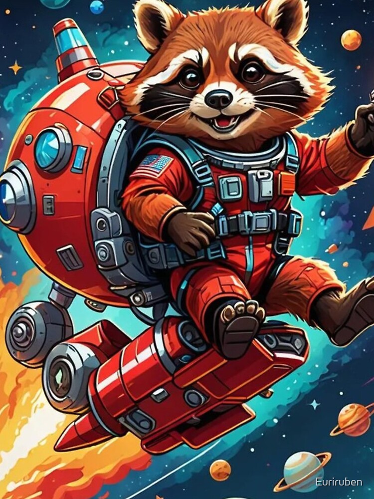 Thumbnail 4 of 4, iPhone Case, Rocket Raccoon Rodeo designed and sold by Euriruben.