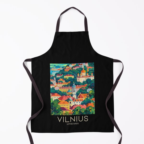 Item preview, A Pop Art Travel Print of Vilnius - Lithuania designed and sold by StudioRedKoala.