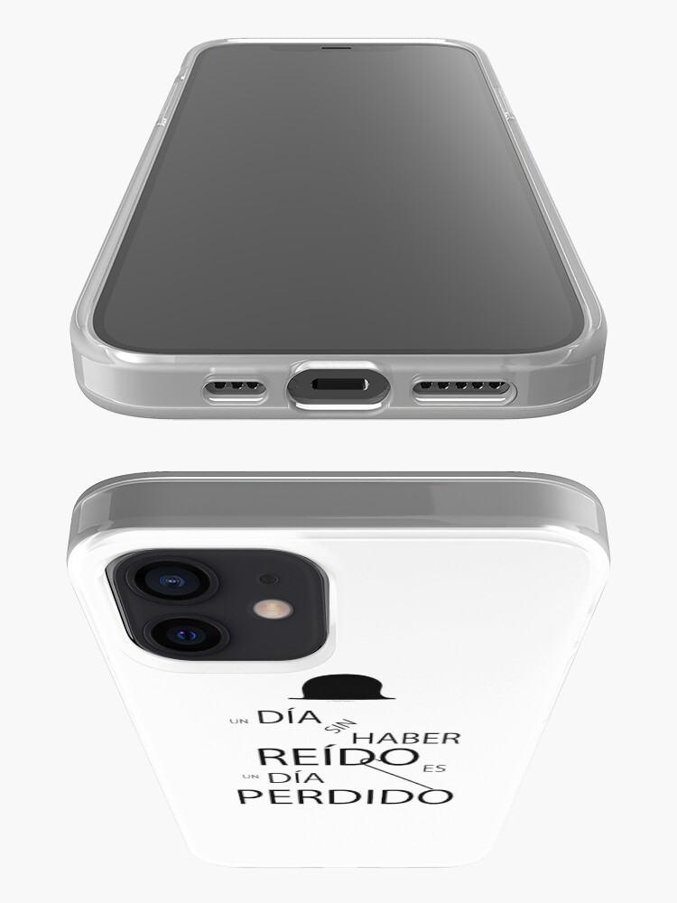 Vista alternativa de Funda y vinilo para iPhone Un día sin haber reído es un día perdido, Charlot
