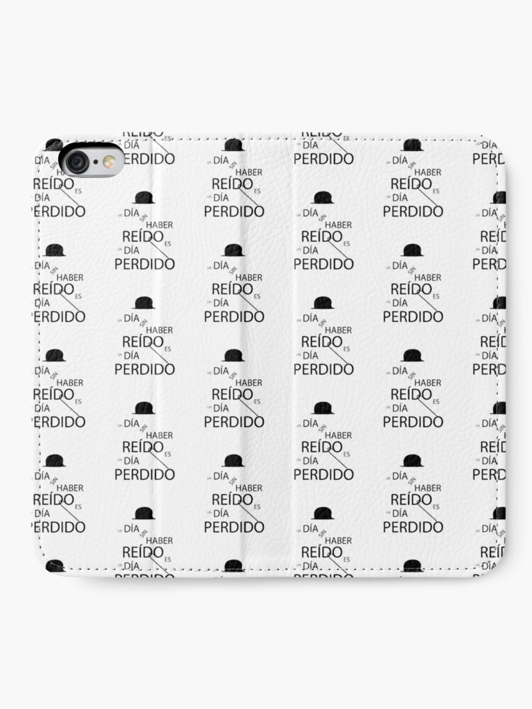 Vista alternativa de Fundas tarjetero para iPhone Un día sin haber reído es un día perdido, Charlot