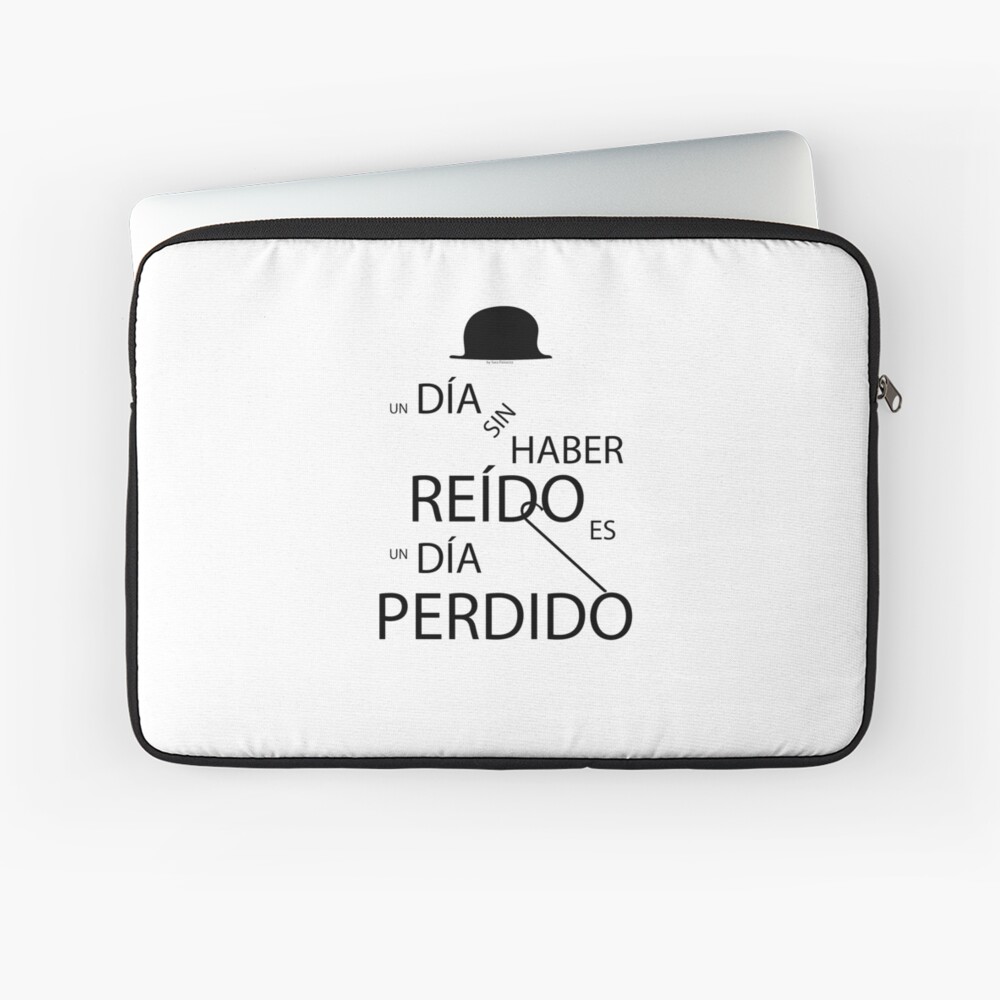 Un día sin haber reído es un día perdido, Charlot Funda para portátil