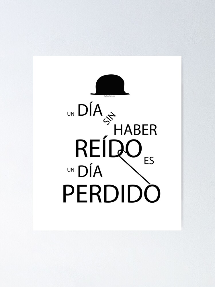 Vista alternativa de Póster Un día sin haber reído es un día perdido, Charlot