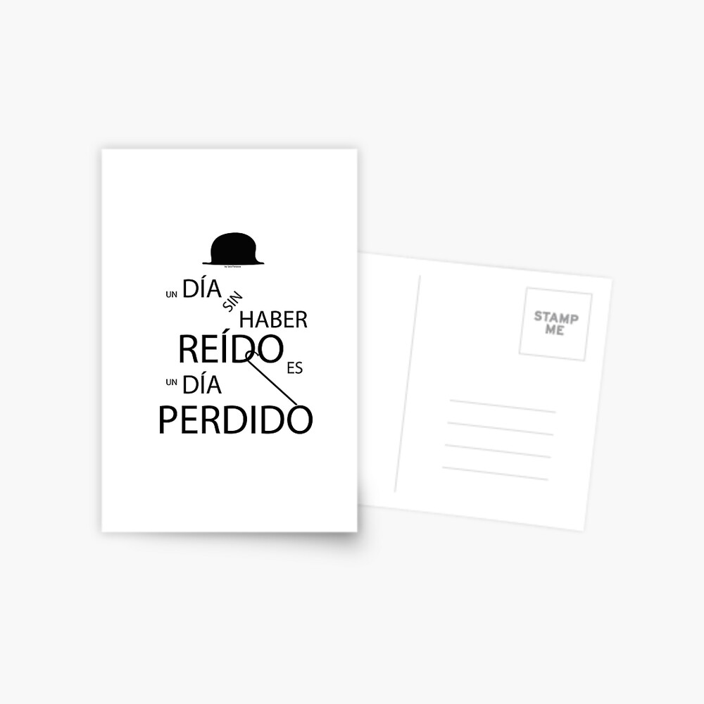 Un día sin haber reído es un día perdido, Charlot Postal