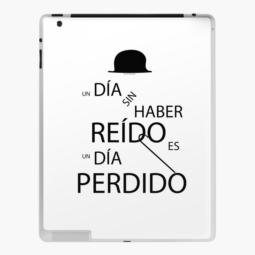 Un día sin haber reído es un día perdido, Charlot Funda y vinilo para iPad