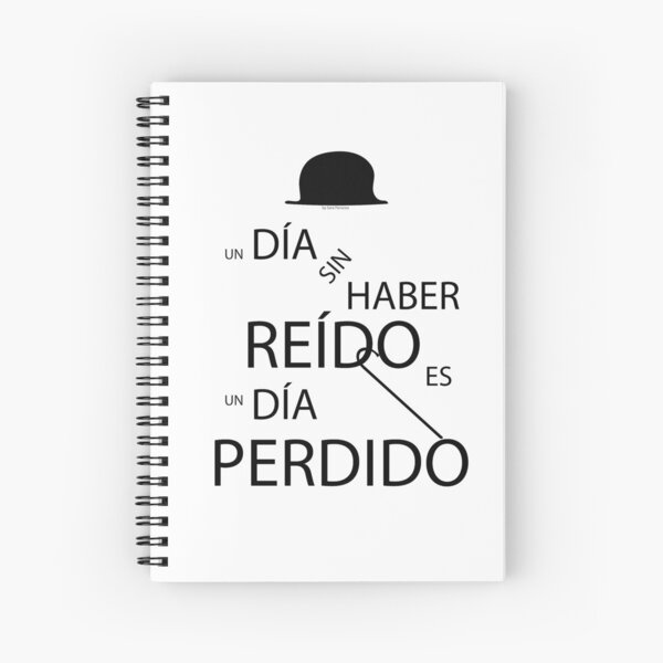 Un día sin haber reído es un día perdido, Charlot Cuaderno de espiral