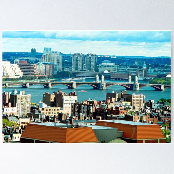 Item preview, Longfellow Bridge and Boston Skyline  designed and sold by Robert Meyers-Lussier.