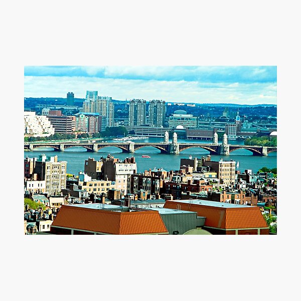 Item preview, Longfellow Bridge and Boston Skyline  designed and sold by Robert Meyers-Lussier.