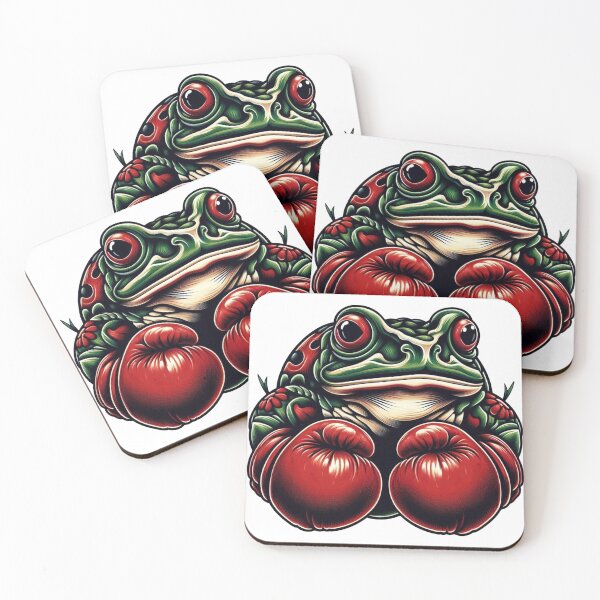 Item preview, Knockout Charm: Frog Boxing Gloves Keychains designed and sold by Martial-Art-23.