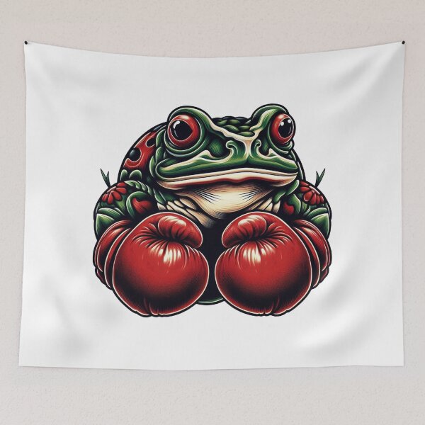 Item preview, Knockout Charm: Frog Boxing Gloves Keychains designed and sold by Martial-Art-23.