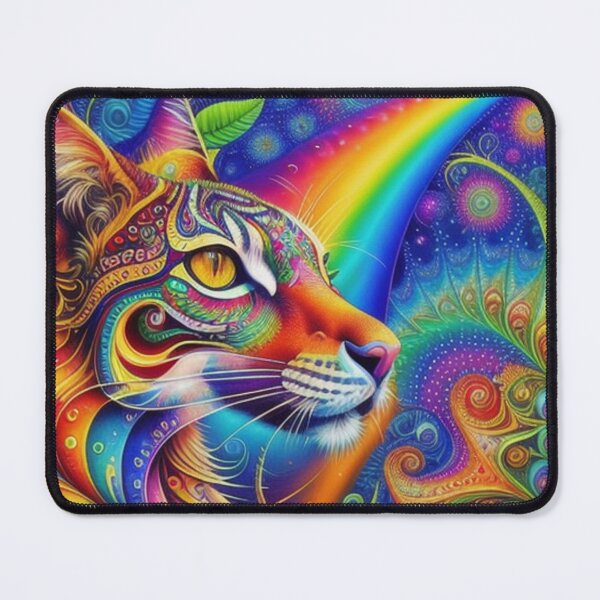 Item preview, Tiger Dream Psychedelic Rainbow Delight designed and sold by EnchantedVista.
