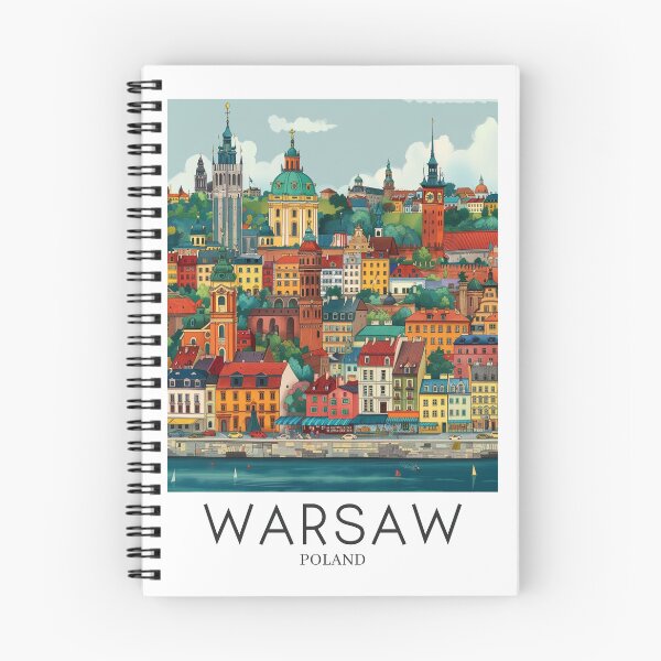 Item preview, A Pop Art Travel Print of Warsaw - Poland  designed and sold by StudioRedKoala.