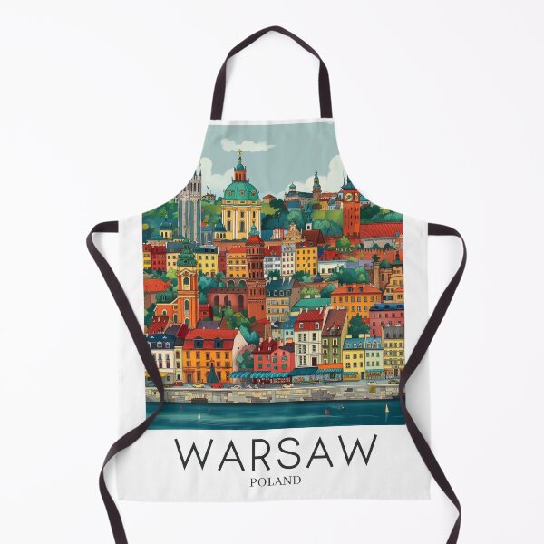 Item preview, A Pop Art Travel Print of Warsaw - Poland designed and sold by StudioRedKoala.