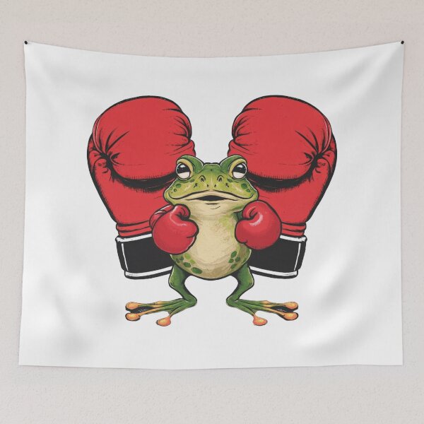 Item preview, Punchy Pals: Frog Boxing Gloves Plush Toys designed and sold by Martial-Art-23.