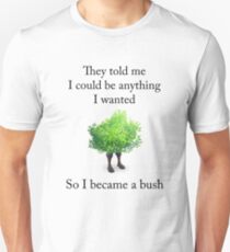 Fortnite - Become a Bush (Black) Unisex T-Shirt