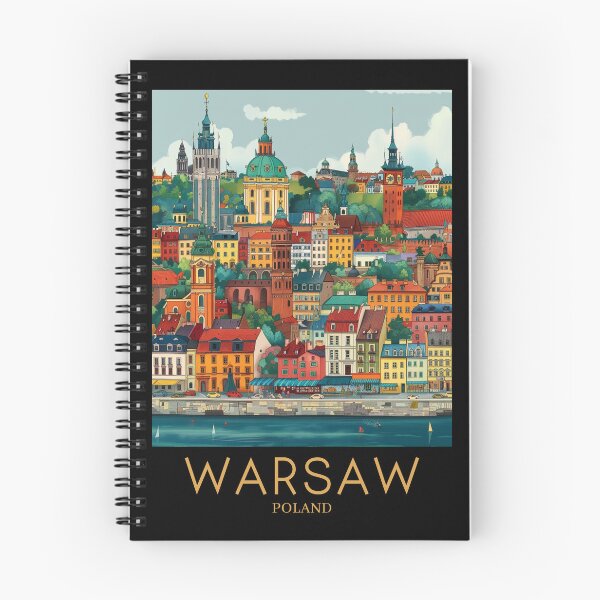 Item preview, A Pop Art Travel Print of Warsaw - Poland  designed and sold by StudioRedKoala.