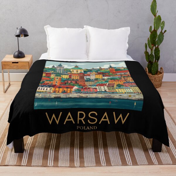 Item preview, A Pop Art Travel Print of Warsaw - Poland designed and sold by StudioRedKoala.