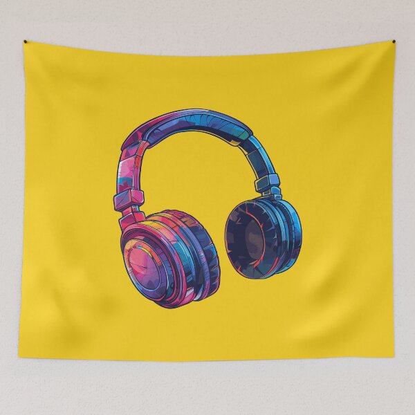 Item preview, Funny Music Headphones 3 designed and sold by Sitchko.