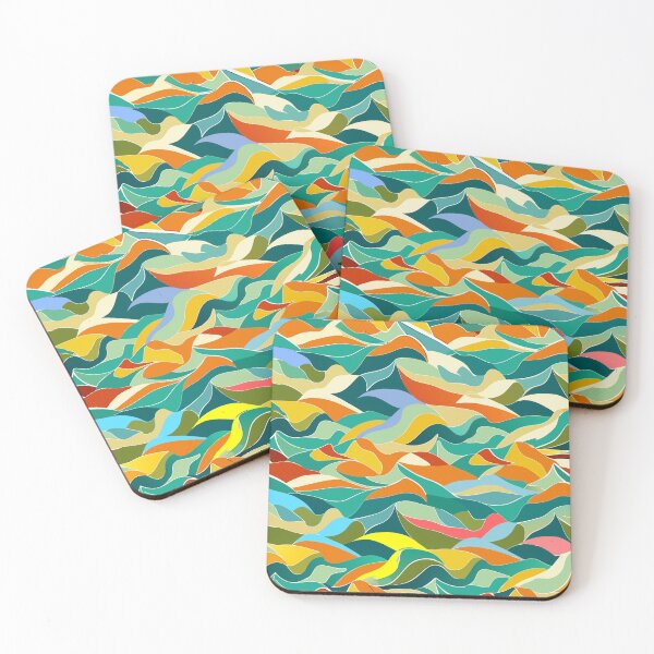Item preview, Dance of Colors,illustration of colorful patterns designed and sold by AgarutanPrint.