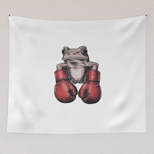 Item preview, Froggy Fight Night: Boxing Gloves Canvas Prints designed and sold by Martial-Art-23.