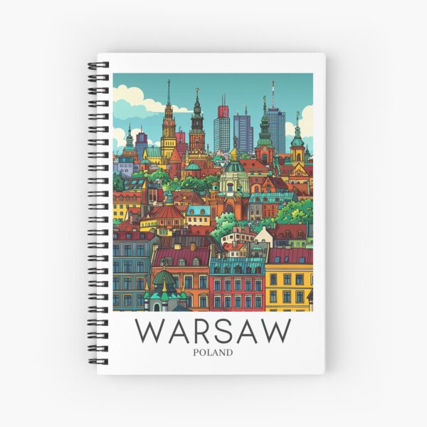 Item preview, A Pop Art Travel Print of Warsaw - Poland  designed and sold by StudioRedKoala.