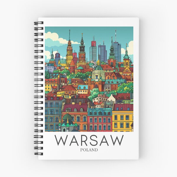 Item preview, A Pop Art Travel Print of Warsaw - Poland  designed and sold by StudioRedKoala.