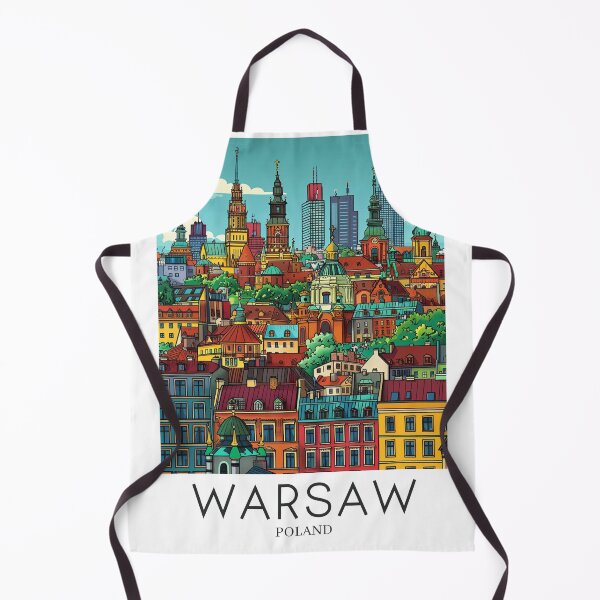 Item preview, A Pop Art Travel Print of Warsaw - Poland designed and sold by StudioRedKoala.