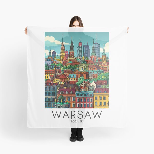 Item preview, A Pop Art Travel Print of Warsaw - Poland designed and sold by StudioRedKoala.