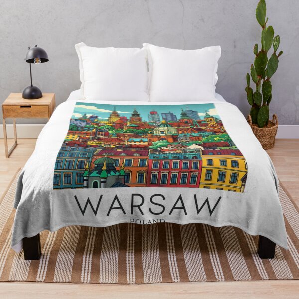 Item preview, A Pop Art Travel Print of Warsaw - Poland  designed and sold by StudioRedKoala.