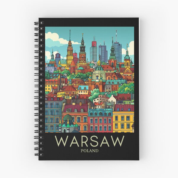 Item preview, A Pop Art Travel Print of Warsaw - Poland  designed and sold by StudioRedKoala.