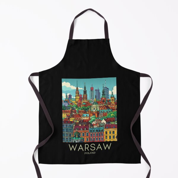 Item preview, A Pop Art Travel Print of Warsaw - Poland designed and sold by StudioRedKoala.