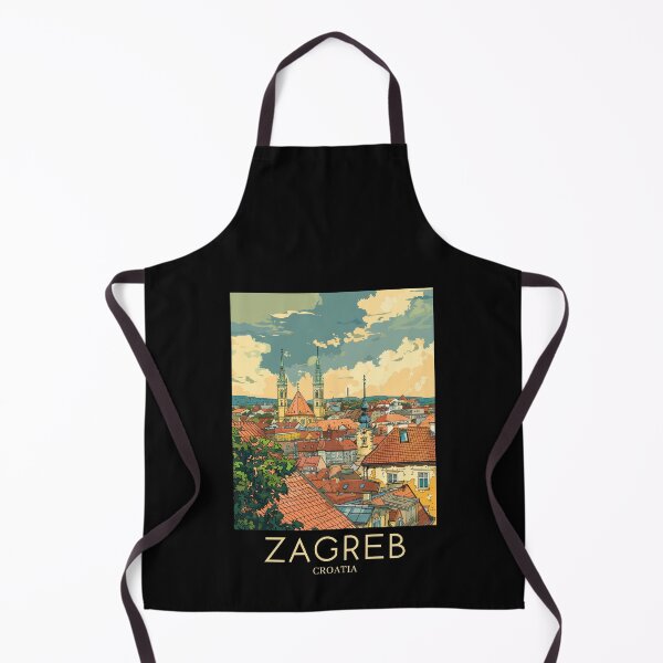 Item preview, A Pop Art Travel Print of Zagreb - Croatia designed and sold by StudioRedKoala.