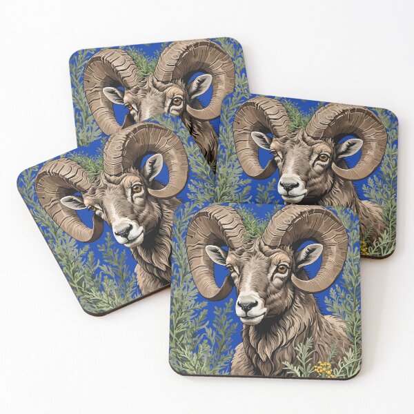 Item preview, Nevada Desert Bighorn Sheep And Sagebrush 1 designed and sold by taiche.