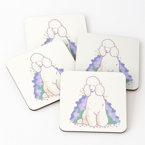 Item preview, White poodle with plants  designed and sold by Artofmayara.