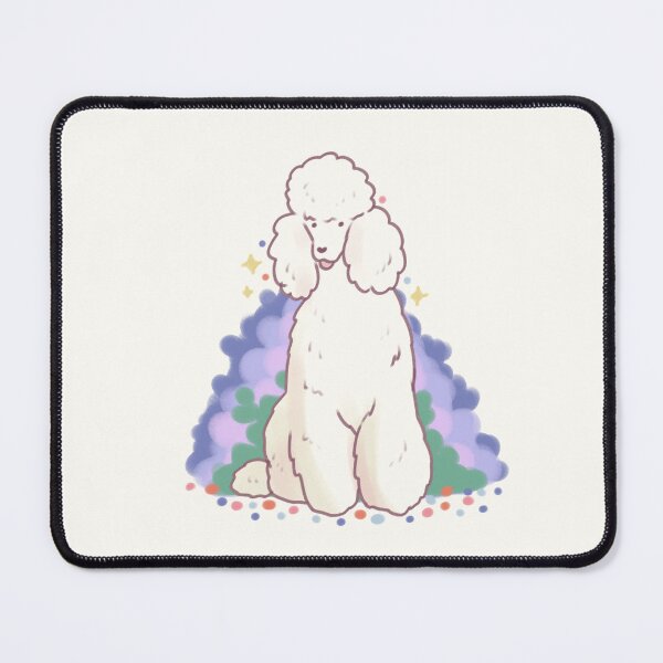 Item preview, White poodle with plants designed and sold by Artofmayara.